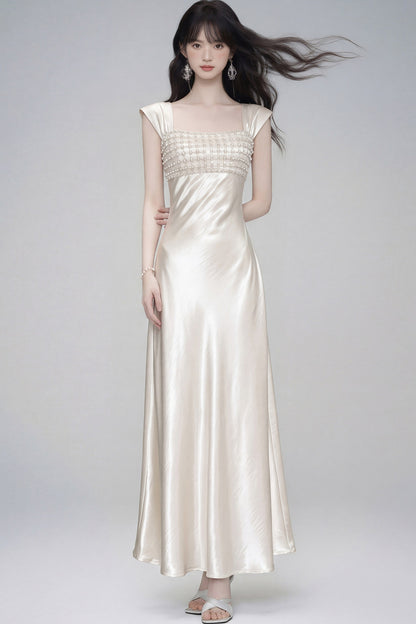 Moonlight Satin Evening Dress