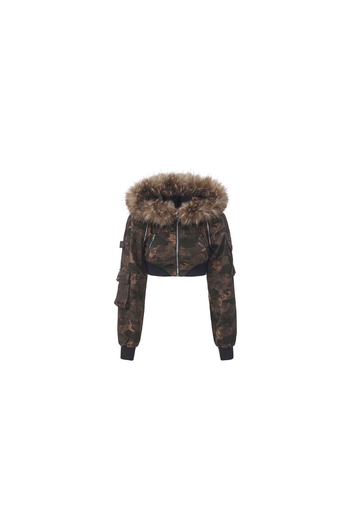 Camouflage Jacket and Skirt Set-Up