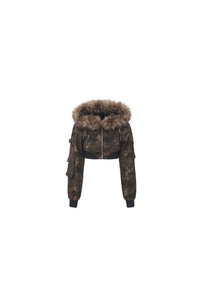 Camouflage Jacket and Skirt Set-Up