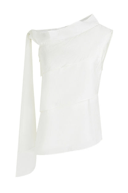 Ribbon Off-Shoulder Blouse