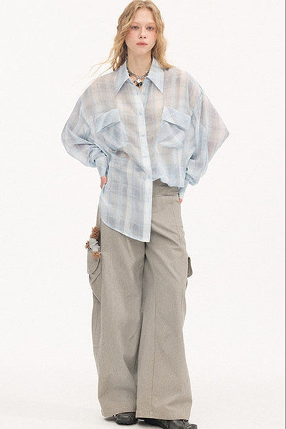 Vintage Washed Pocket Cargo Pants