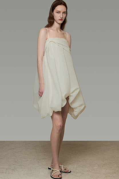 Asymmetrical Spaghetti Strap Dress