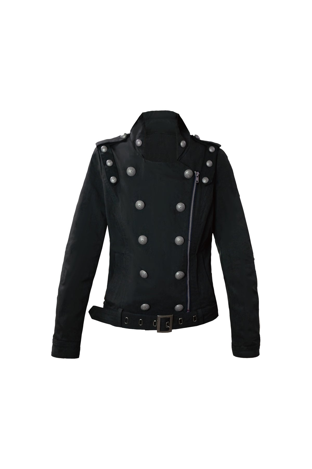 Military Style Double-Breasted Jacket