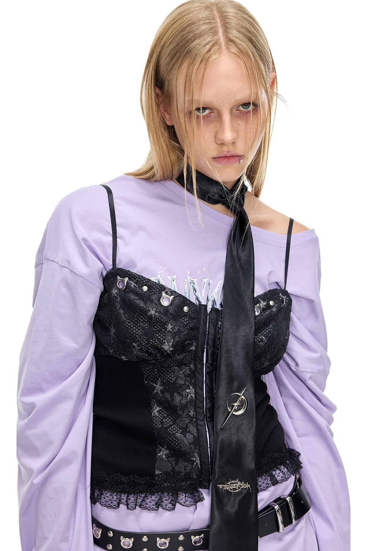Metal Punk Logo Necktie