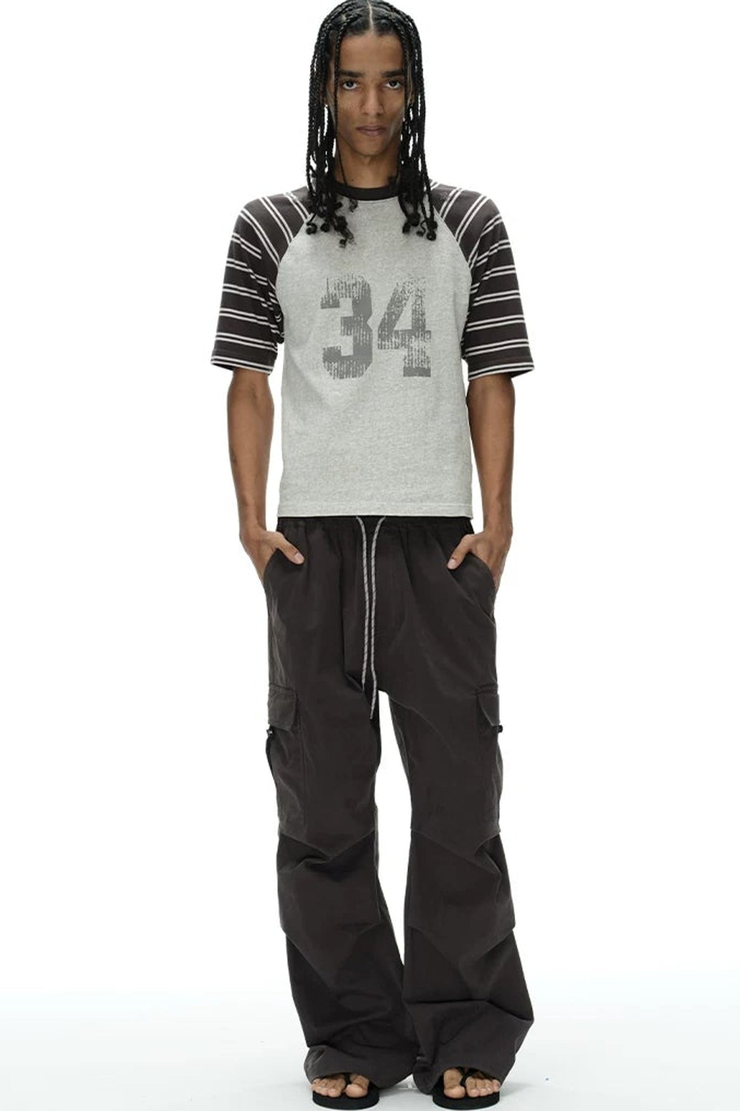 Plaid Pleated Workwear Pants