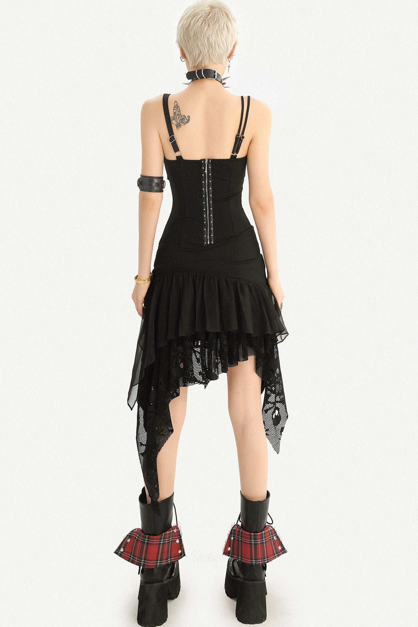 Gothic Irregular Hem Camisole Dress