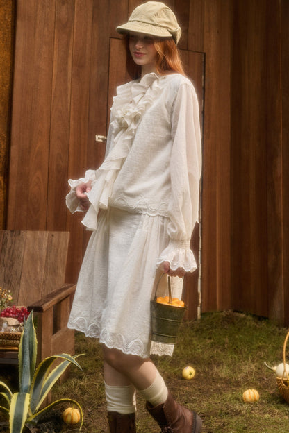 Tencel Cotton Lace Embroidery Set-Up
