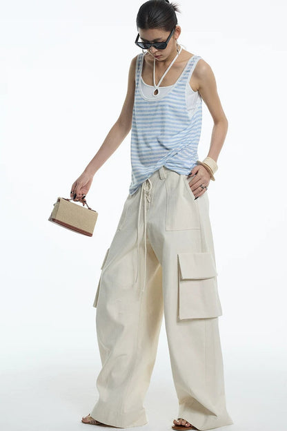 Nautical Striped Lyocell Tank Top