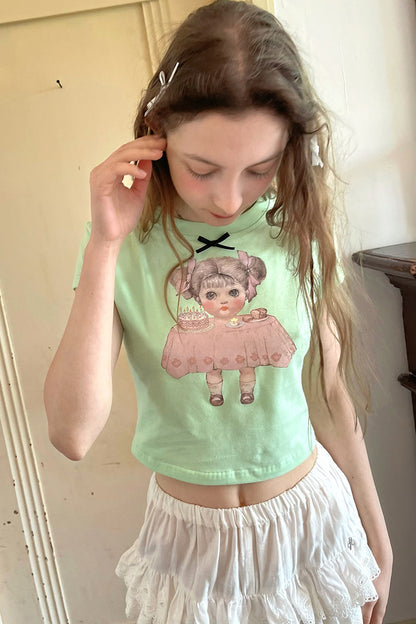 Cute Doll Short-Sleeved T-Shirt