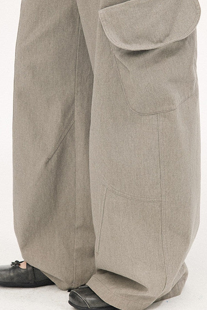Vintage Washed Pocket Cargo Pants