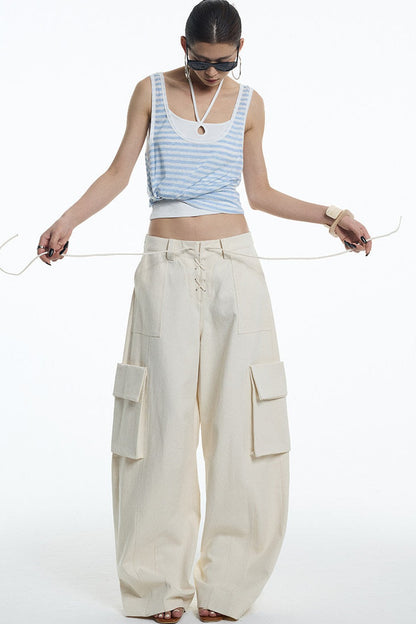 Nautical Striped Lyocell Tank Top
