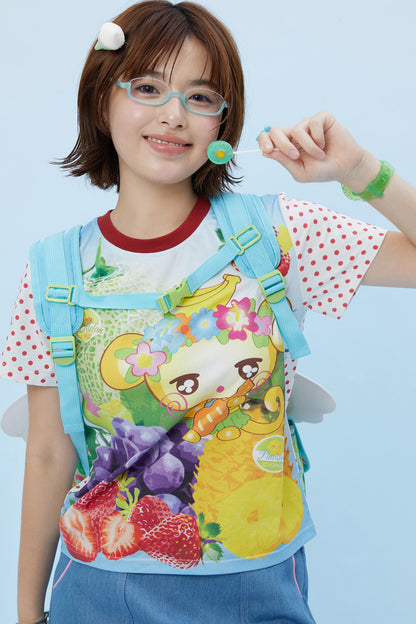 Hawaii Dream Fruit Print Backpack