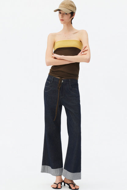 Lyocell Patchwork Tube Top