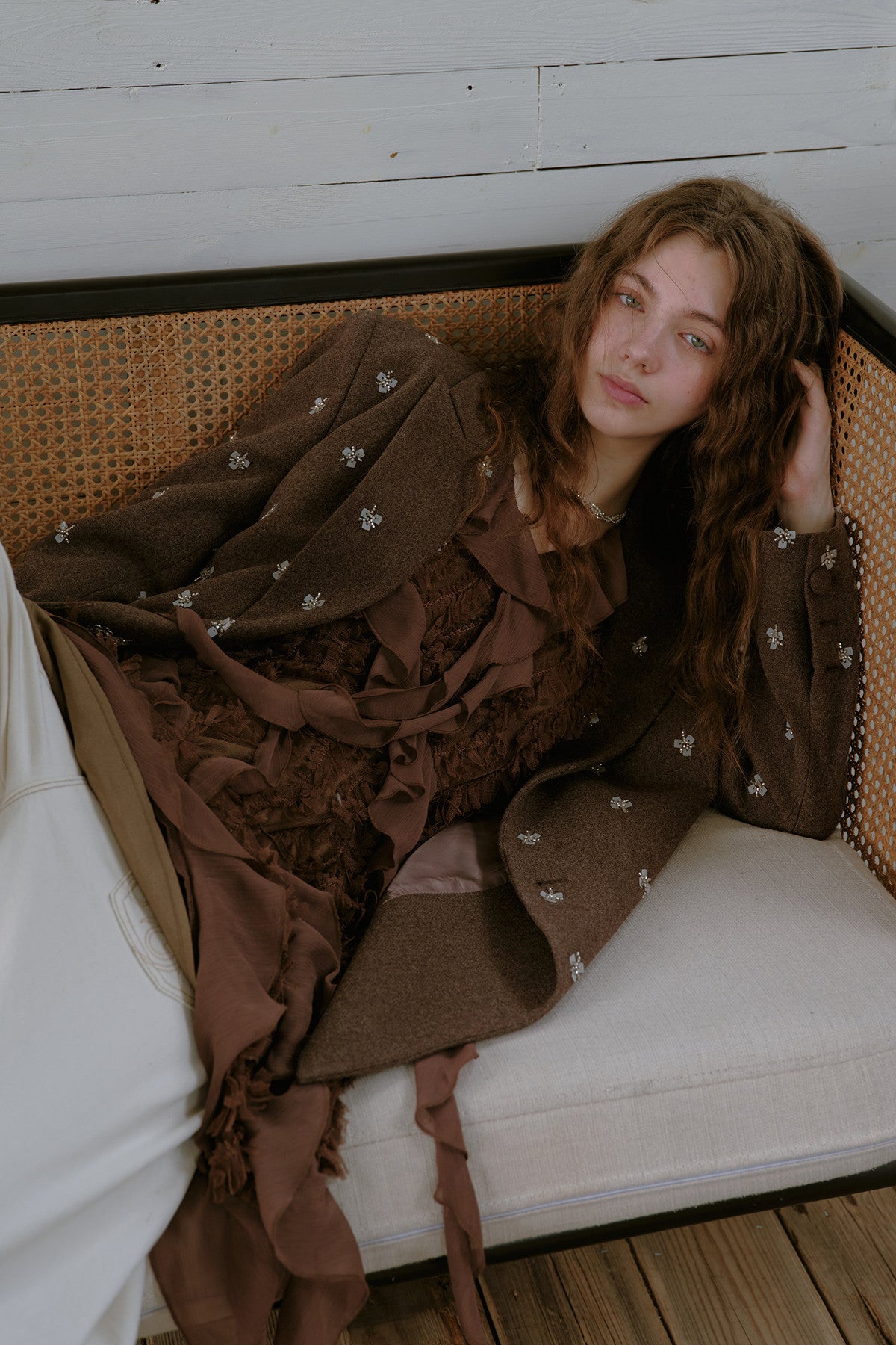 Beaded Woolen Blazer