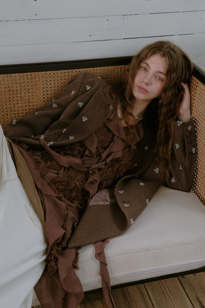 Beaded Woolen Blazer