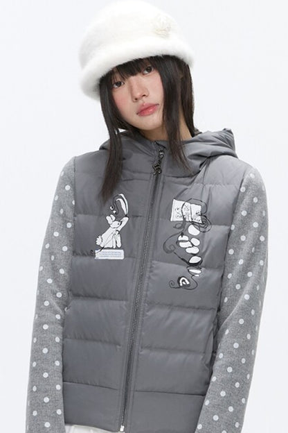 Bear Ears White Duck Down Jacket