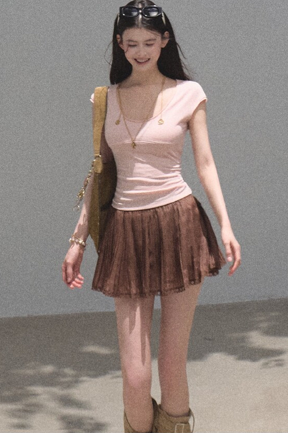 Lyocell Embroidered Waist Top