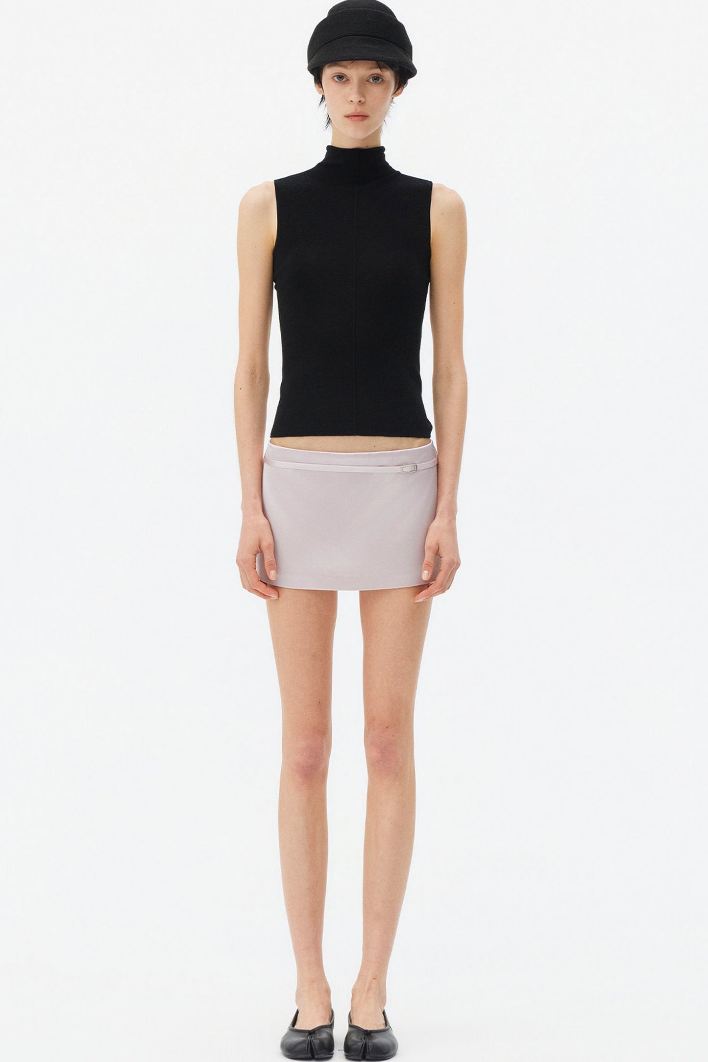 Superfine Merino Wool Seamless Turtleneck Vest