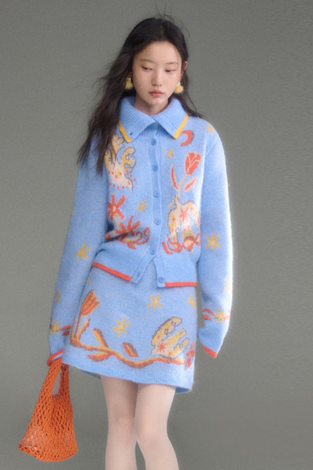 Bird Tulip Wool Knit Set-Up