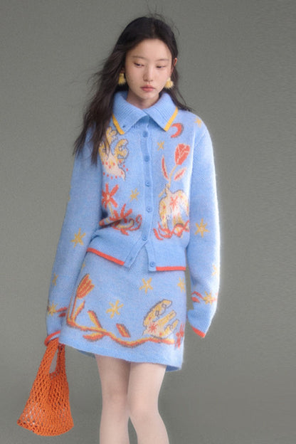 Bird Tulip Wool Knit Set-Up