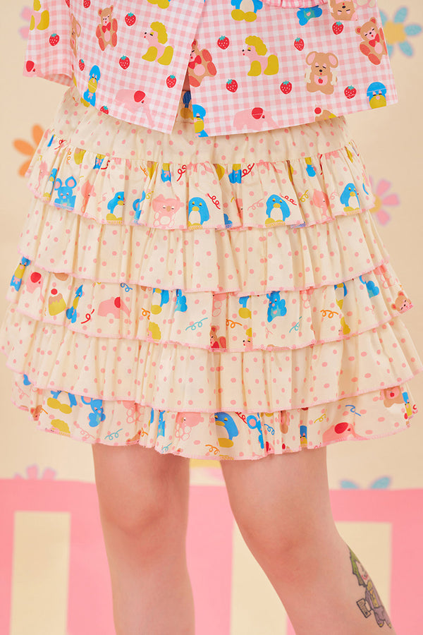 Polka Dot Cake Skirt