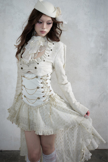 Victorian Lace Asymmetrical Dress Set-Up