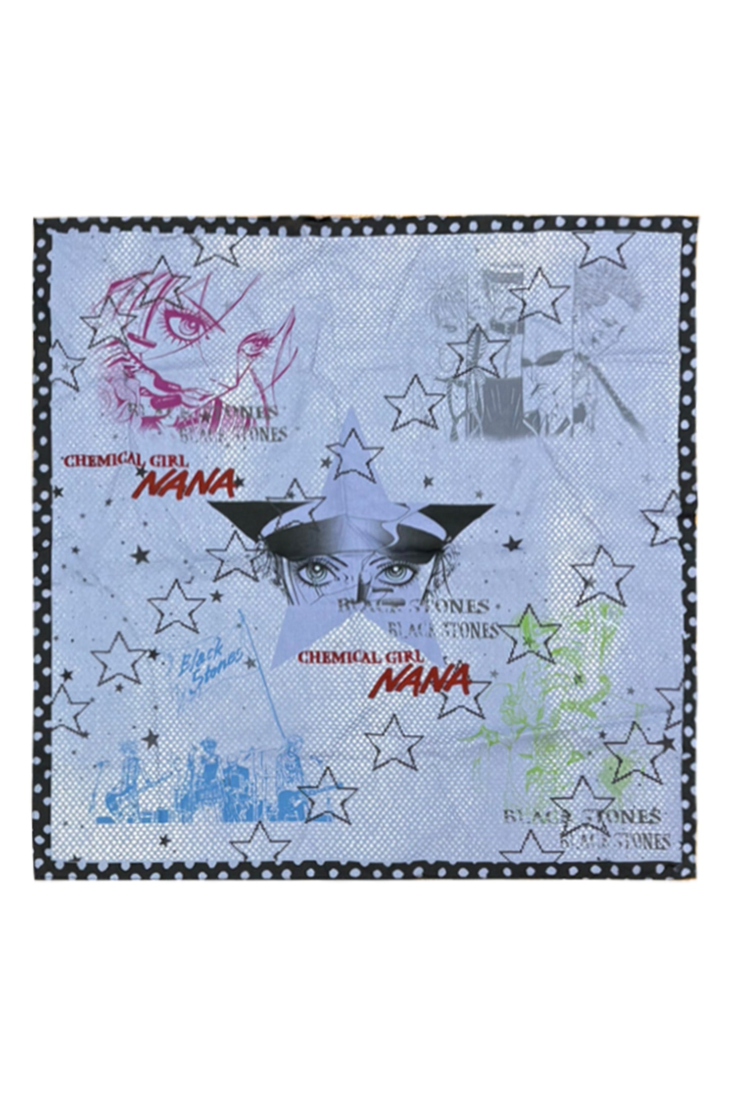 Multi-Color Silk Portrait Scarf