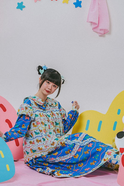 Japanese Style Floral Print Vest