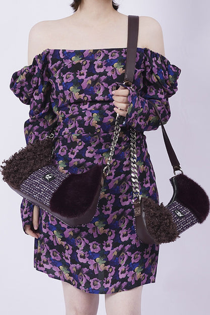 Y2K Color-Block Crossbody Bag