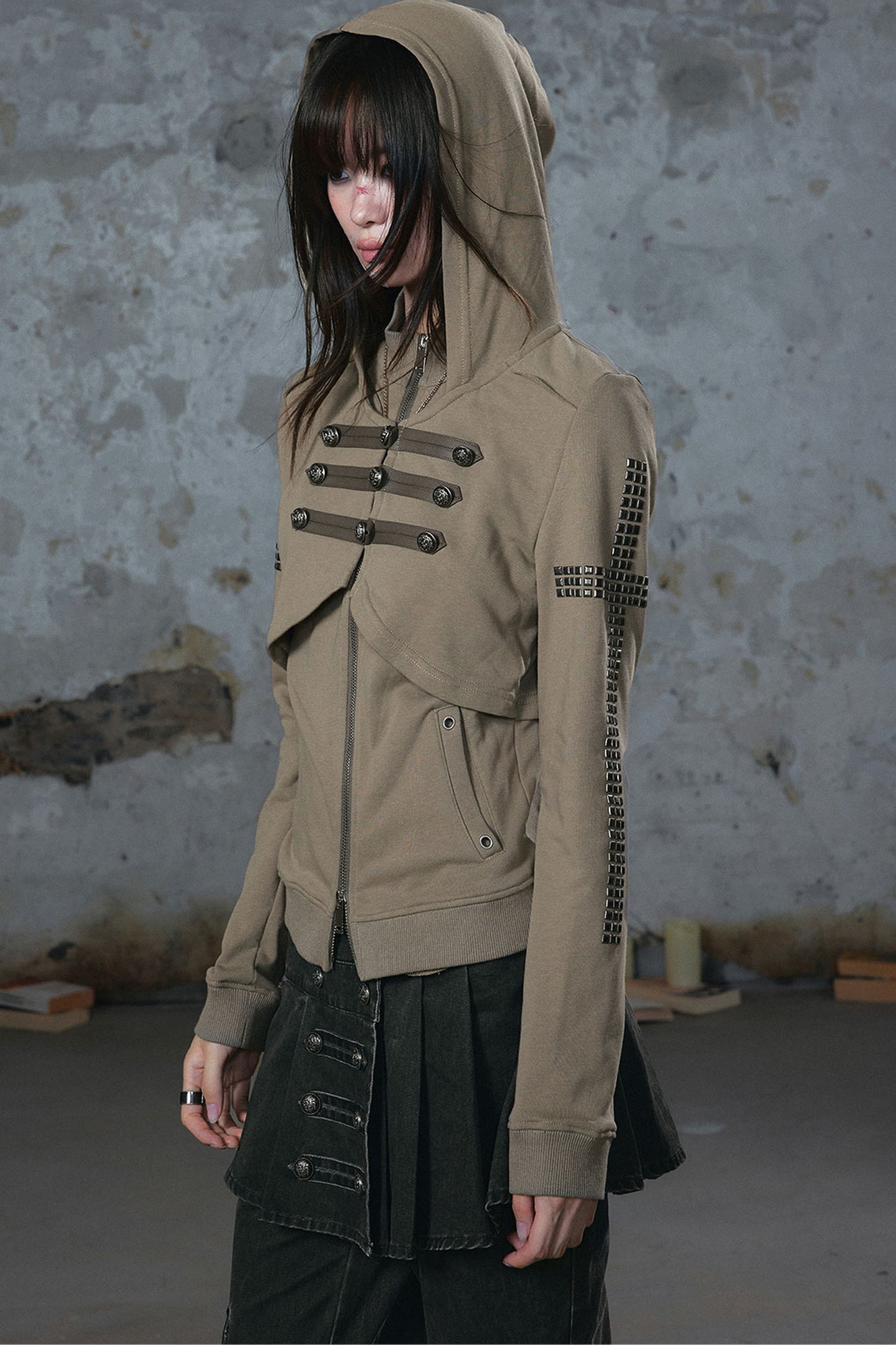Napoleon Hooded Metal Jacket