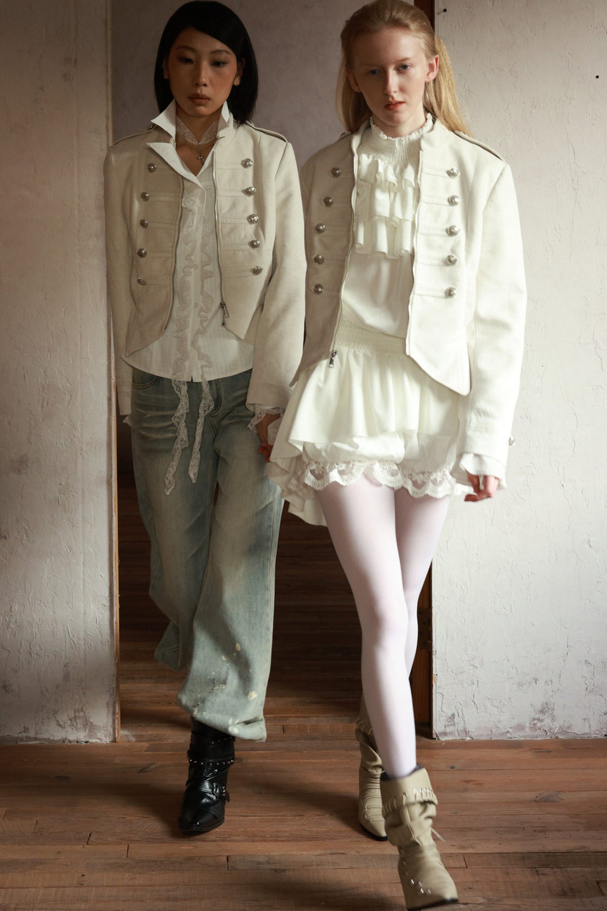 Napoleon Metal Button Suede Jacket