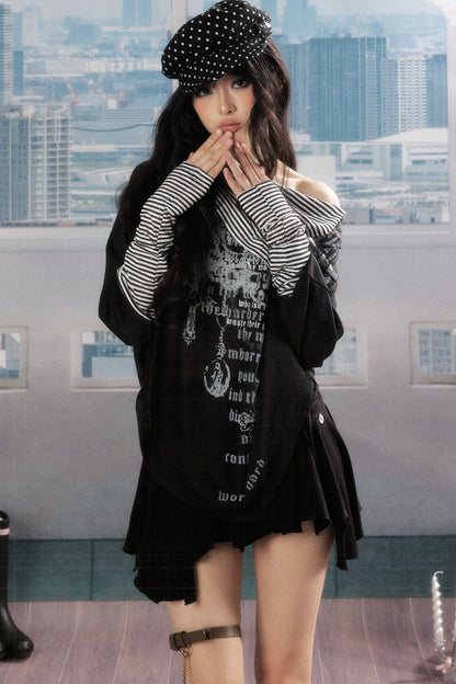 Asymmetrical Batwing Sun Protection Top Set-Up