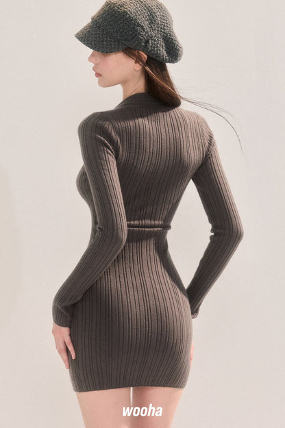 Tie Detail Knit Dress