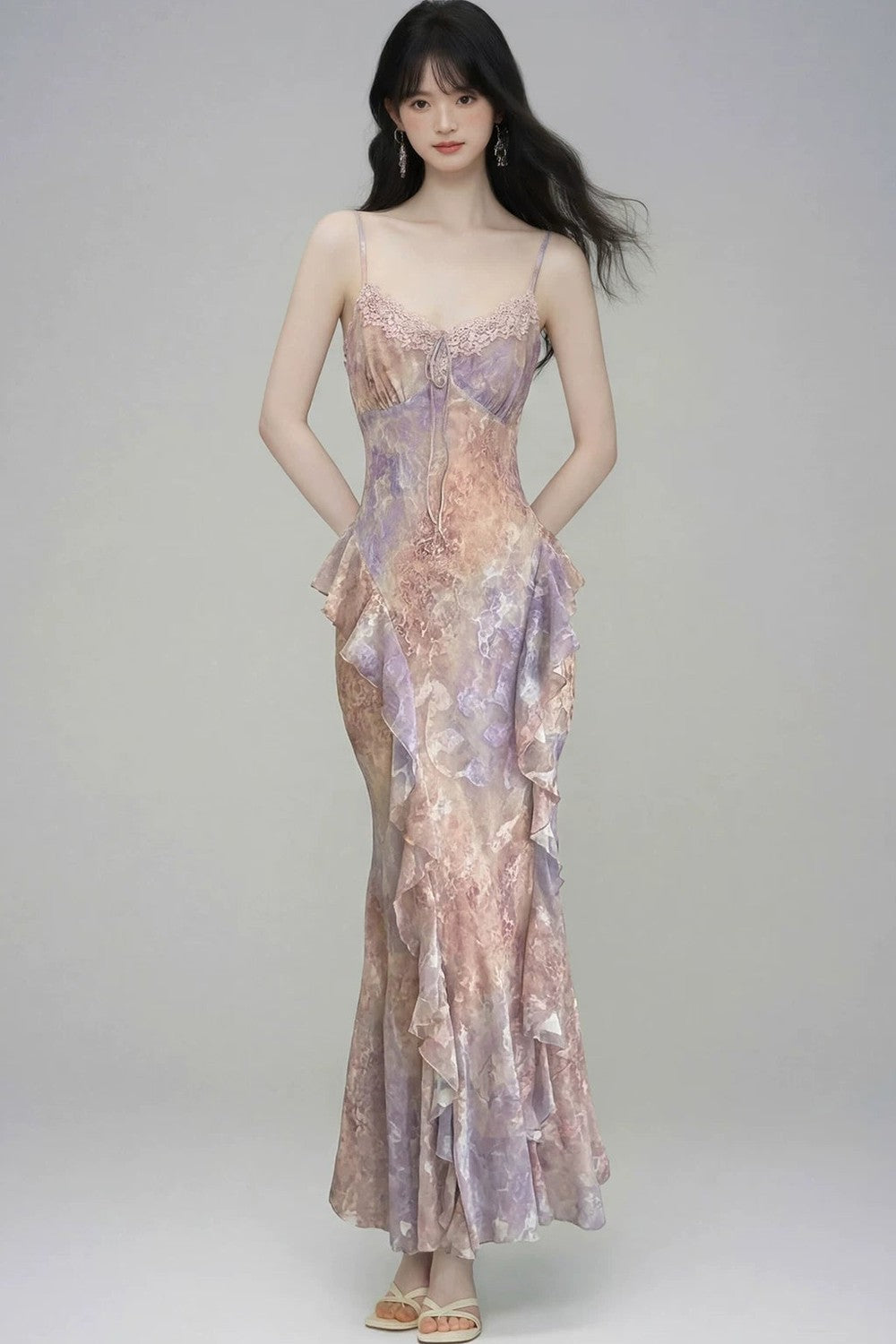 Gradient Slip Dress