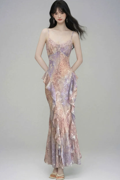Gradient Slip Dress