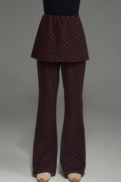Set con felpa con cappuccio, gonna e pantaloni