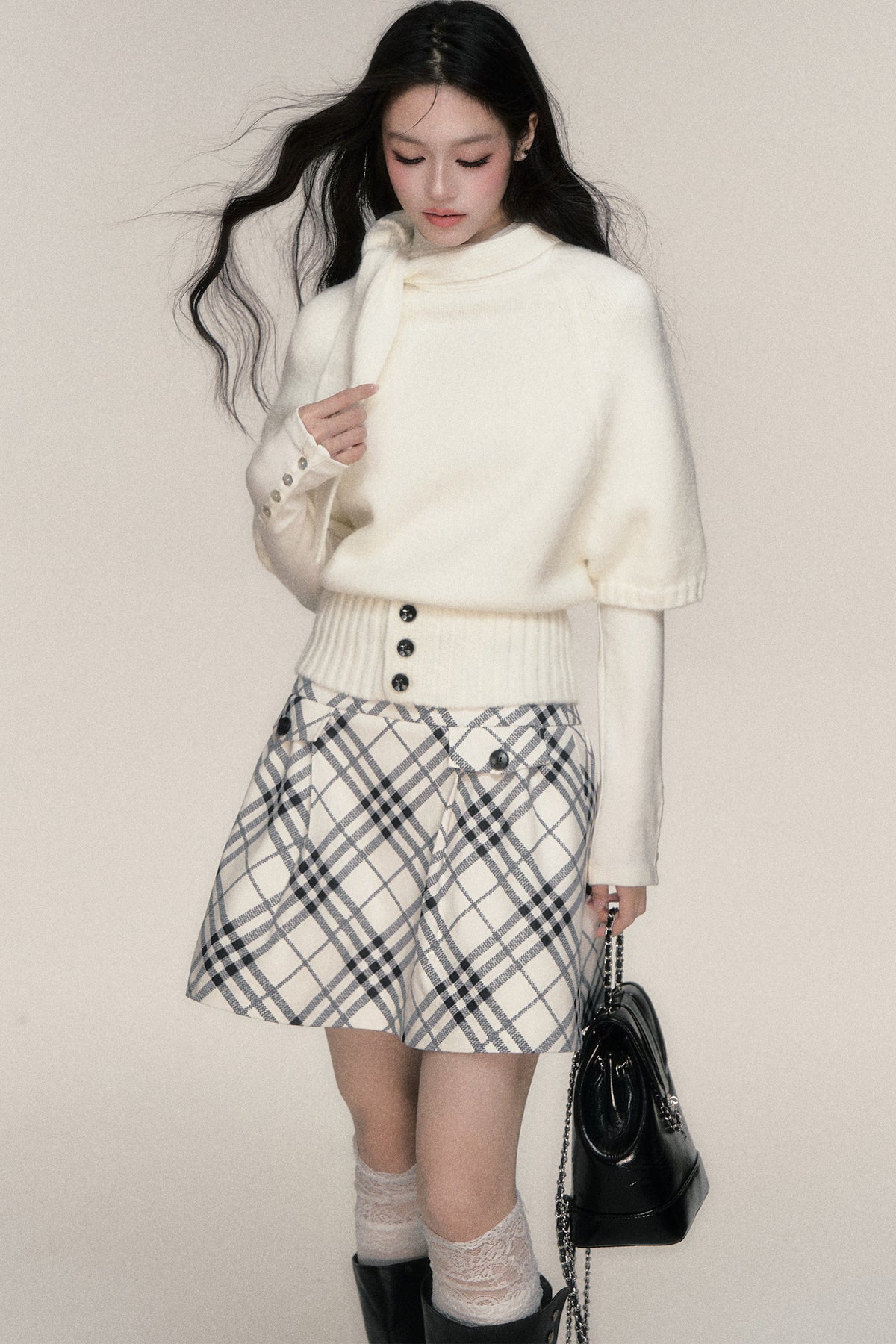 Style Sweater And Skirt Set-Up