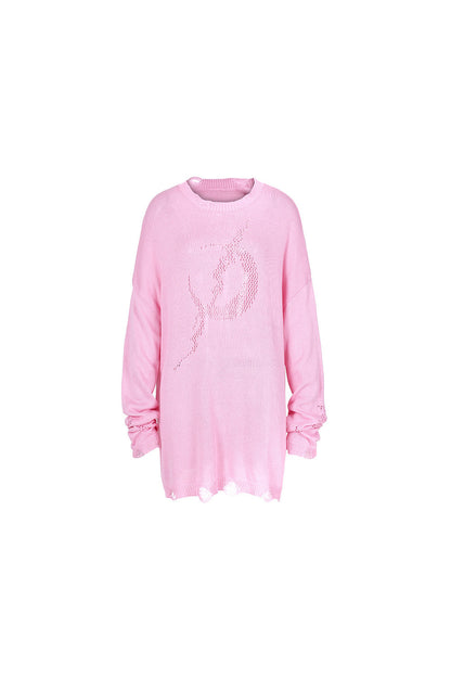 Y2K Hollow Out Knit Top
