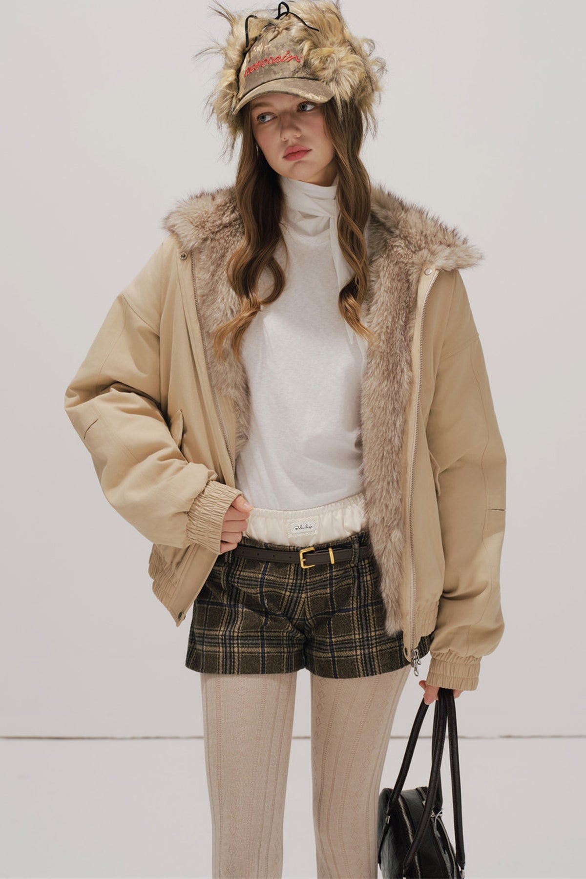 Workwear Cotton Padded Jacket and Shorts Set-Up