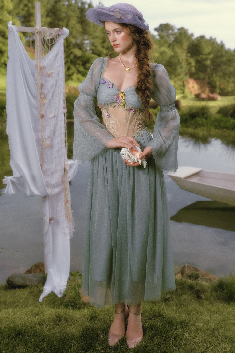 Mermaid Lace Long Sleeve Dress