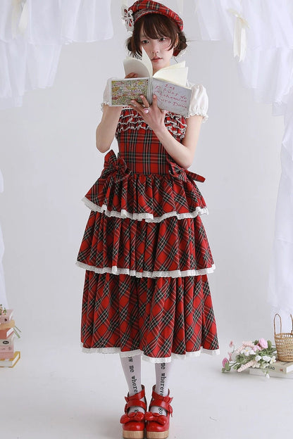 Showa Retro Red Lolita Dress