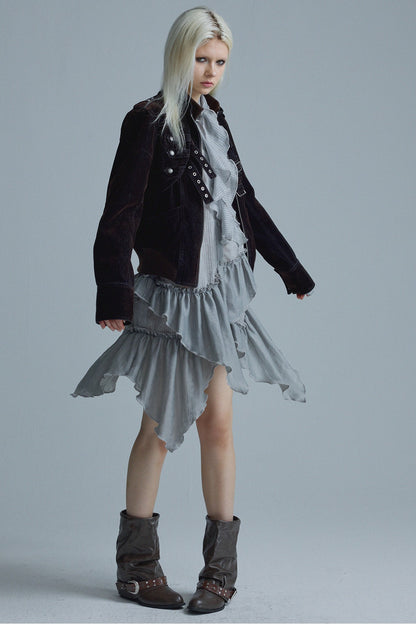 Short Matte Velvet Jacket