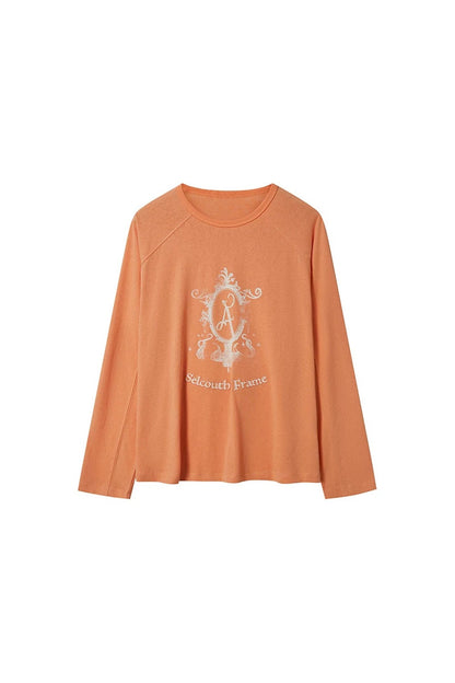Retro Magic Mirror Patch Embroidery Tee