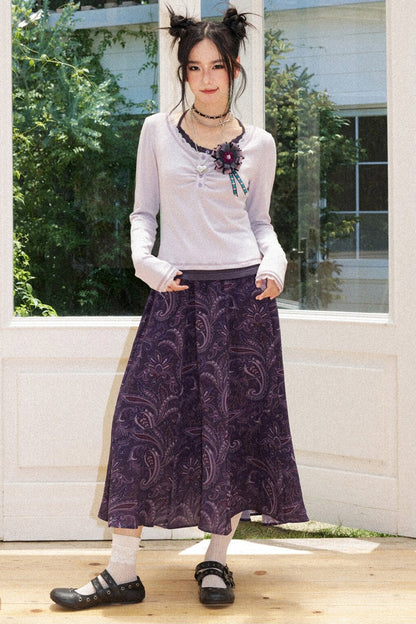 Slim Fit Short High-Stretch Knit T-Shirt Set-Up