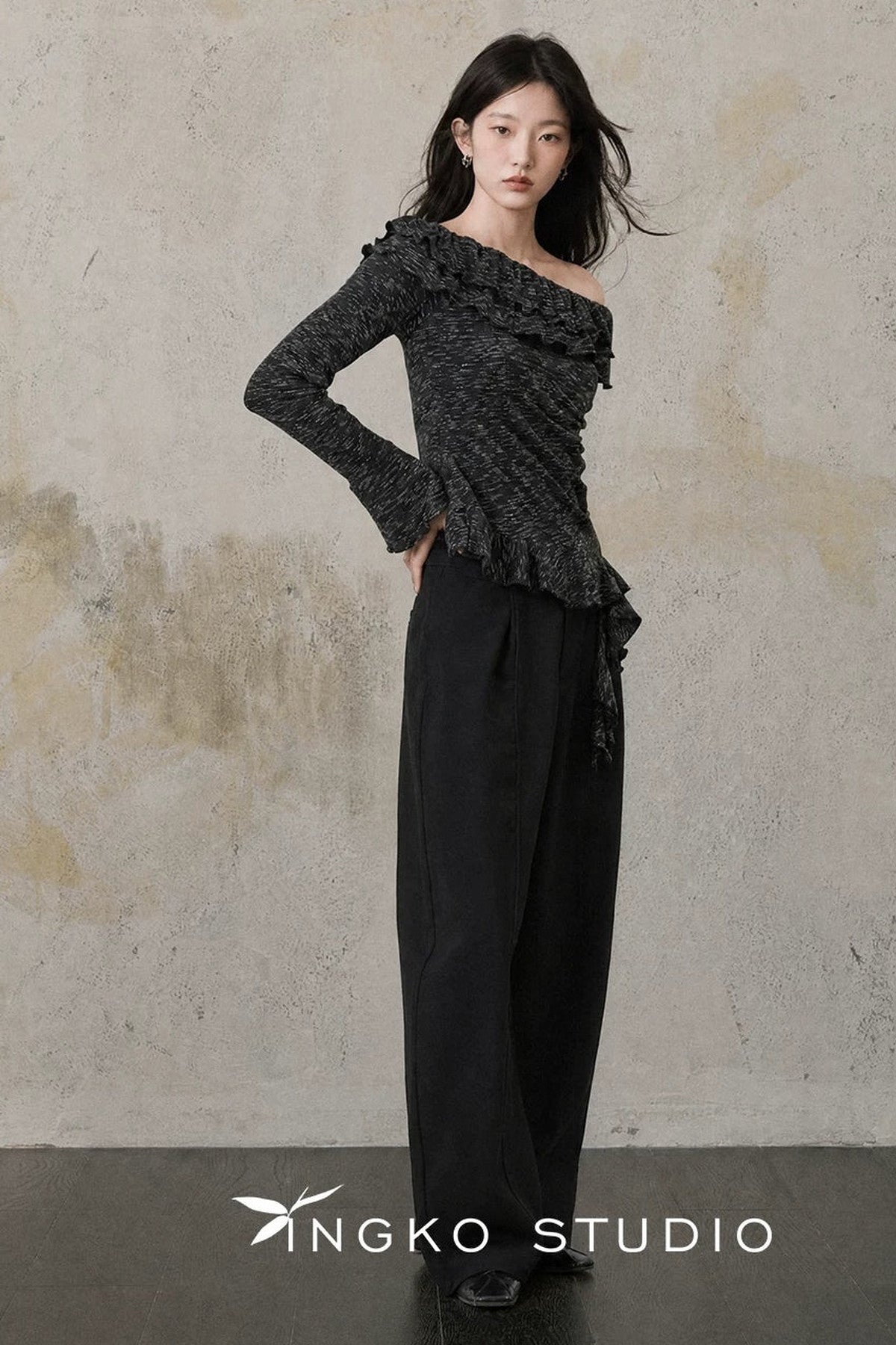 Folded Waistband Pants
