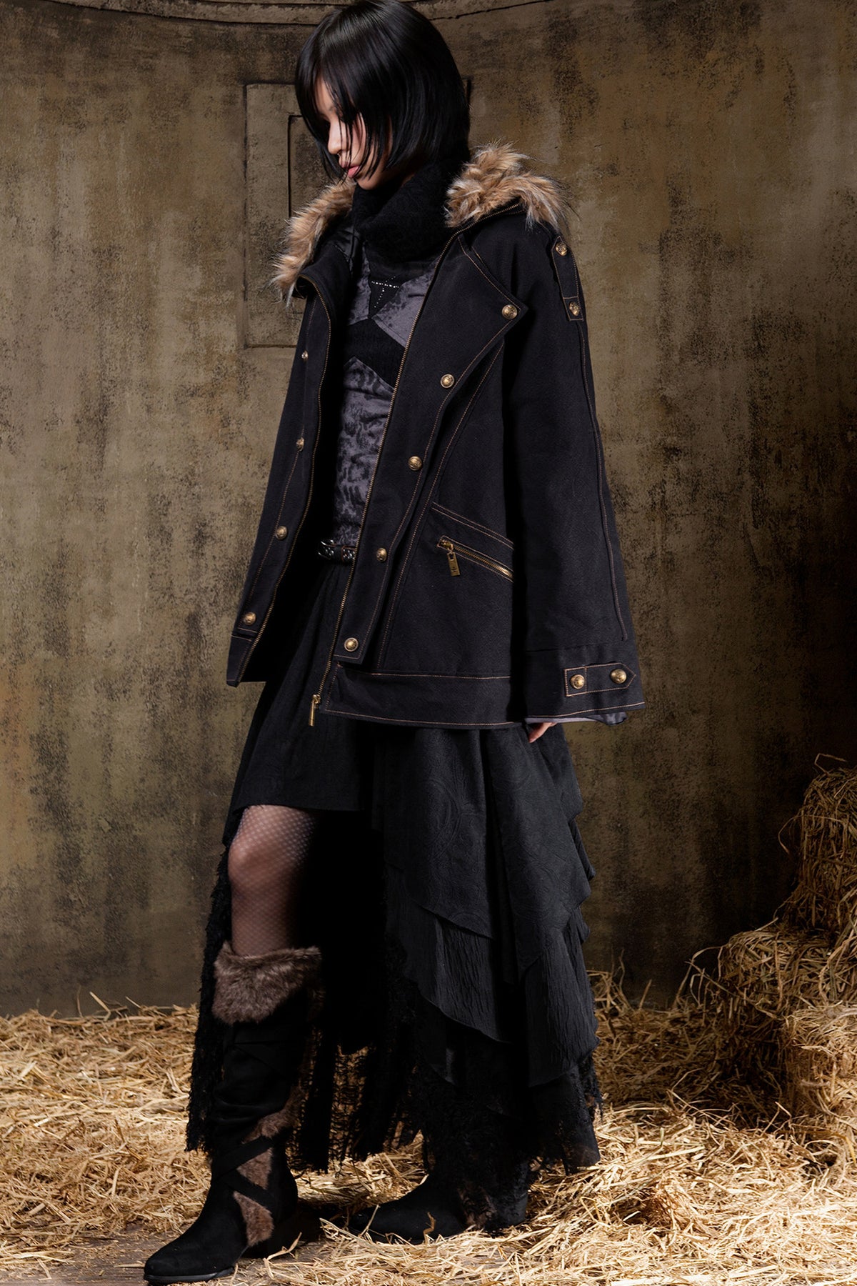 Style Mid-Length Loose Jacket