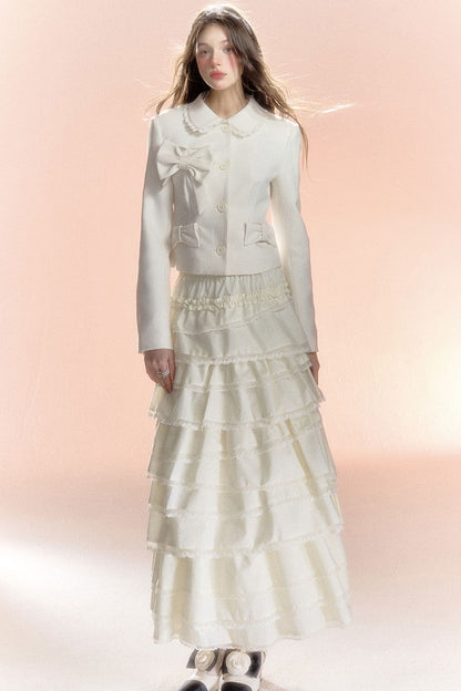 Multi-Layered Asymmetrical Lace Princess Skirt