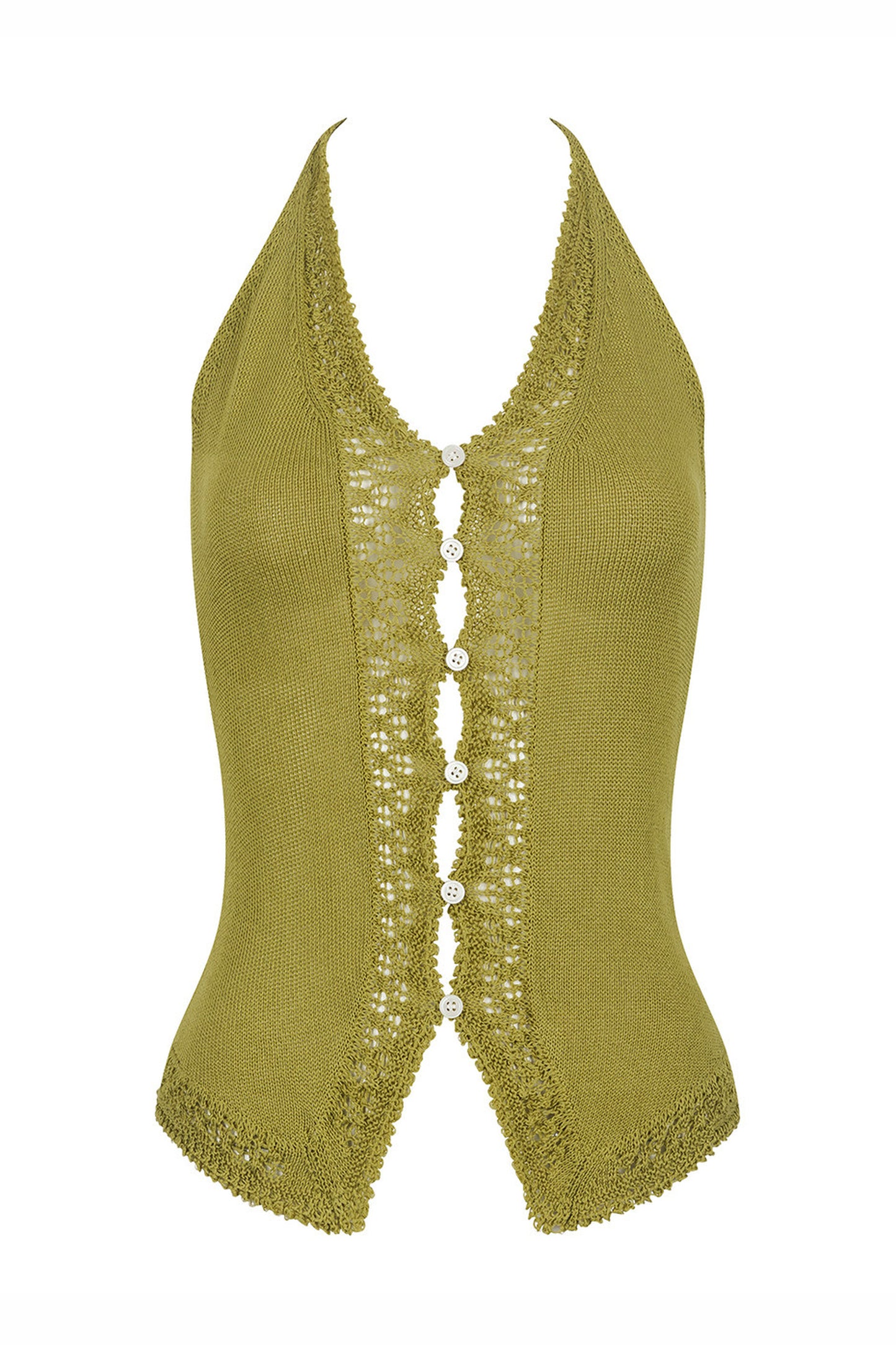 Spicy Crochet Knit Halter Vest