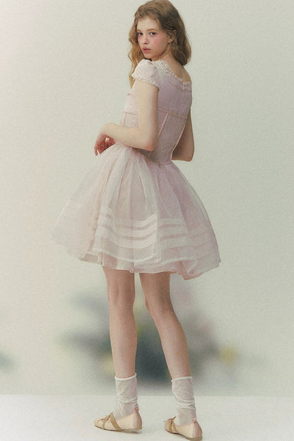 Abito a Maniche Puff Ballet Dreamland