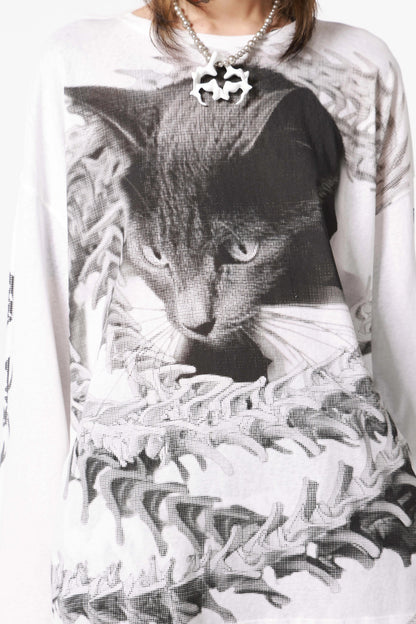 Loose Long-Sleeved Cat Top